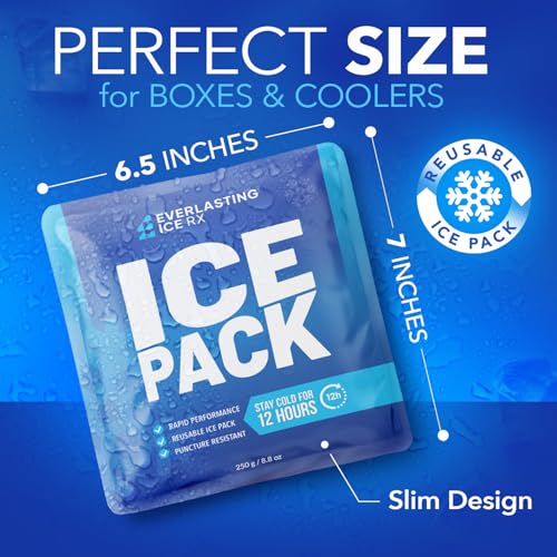Rapid Performance Reusable Ice Packs for Coolers or Lunch Box | 4 Pack | Cold for Up to 12 Hours | Ice Packs for Cooler, Long Lasting for Camping, Beach - Image 6
