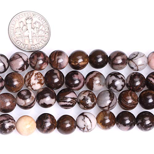 GEM-Inside Natural 8mm Brown Outback Jasper Round Gemstone Semi Precious Beads for Jewellery Making 15" - Image 4