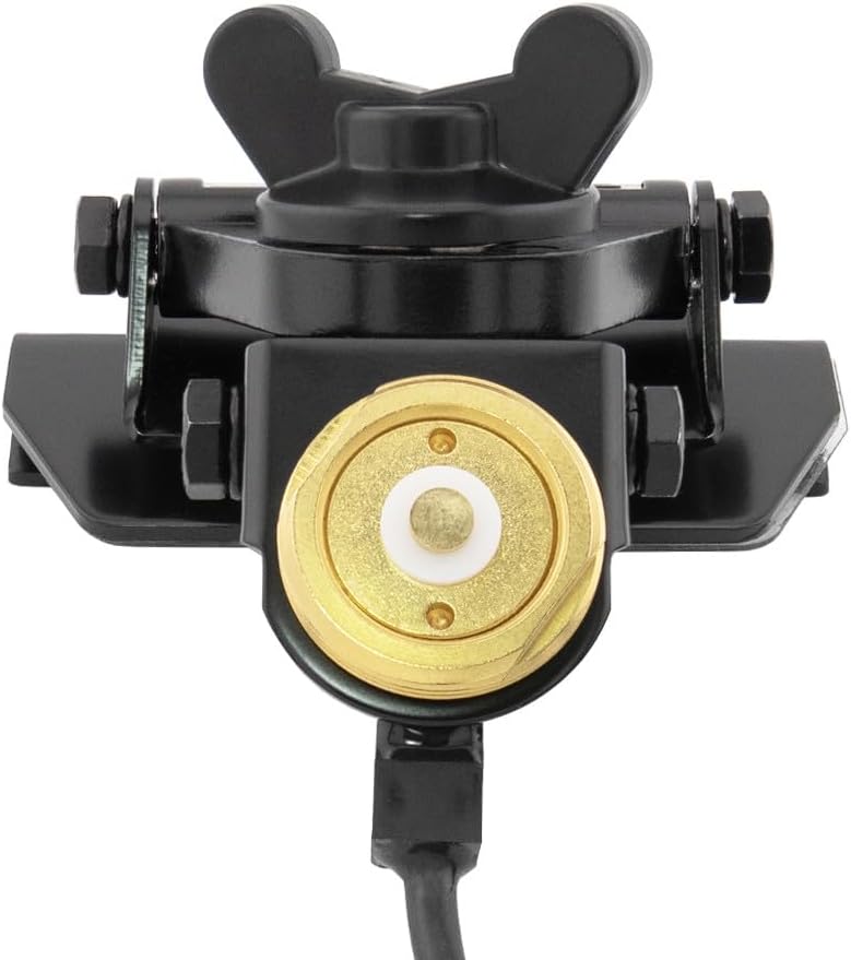 Comet CP-5NMO Mobile Antenna Adjustable Lip Mount with 16 ft Coax Cable NMO Connector Heavy-Duty Trunk or Hatch Mount for VHF UHF Mobile Radios and Scanners