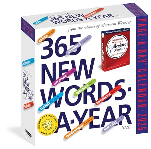  365 New Words-A-Year Page-A-Day® Calendar 2026: From the Editors of Merriam-Webster