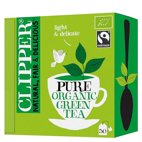 Clipper Organic Pure Green Envelop String & Tag Tea 1 x 50 Teabags