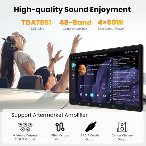 Radio para auto JOYING con pantalla táctil de 15.1 pulgadas miniatura 3