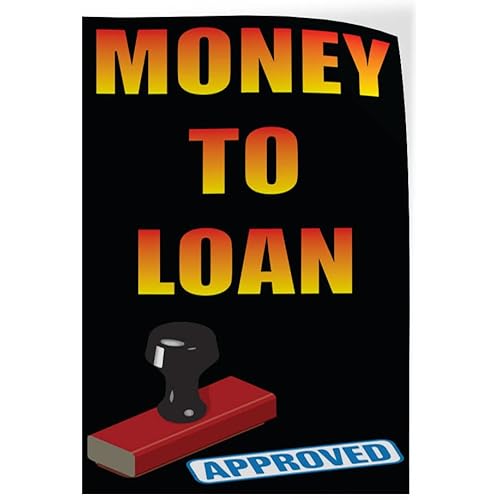 Door Decals Vertical Vinyl Stickers Multiple Sizes Money to Loan with Approved Icon B Industrial Vinyl Luggage & Bumper Stickers for Cars Business 5x7Inches