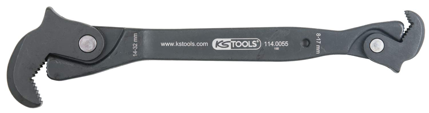 KS TOOLS 114.0055 - Clé multi-fonctions auto-serrante - 8-17/14–32 mm - en Chrome Vanadium Noir/Rouge