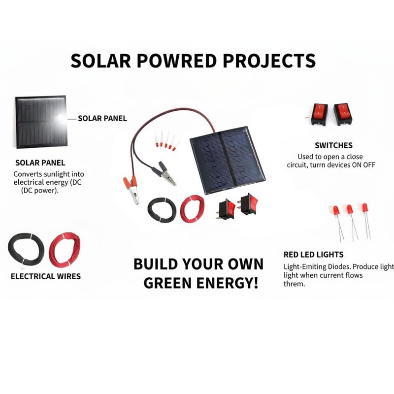 ERH India Renewable Energy STEM Education Learning Mini Solar Panel Cell DIY Science Project Working Model Experiment Kit Set for School Kids and Student 3