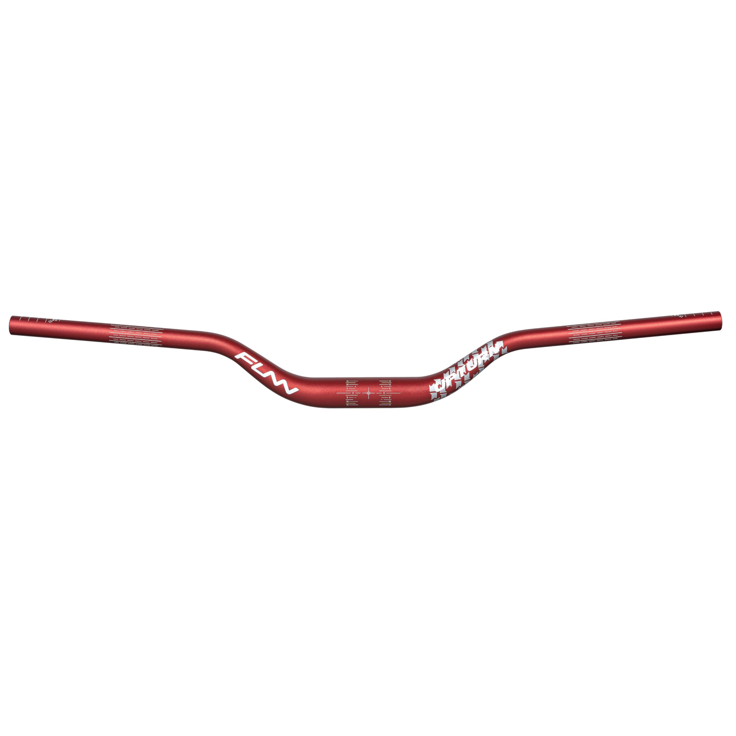 Funn Upturn High-Rise Mountain Bike Handlebar with Bar Clamp 35mm and Width 800mm, Durable and Lightweight Alloy Riser Handlebar for MTB and BMX Bike, Rise 55mm MTB Handlebar (Red)