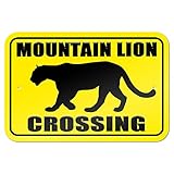 Mountain Lion Crossing 9' x 6' Metal Sign