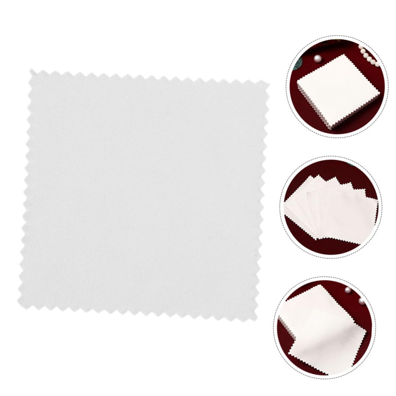 NUOBESTY 300pezzi Microfibra per Pulizia Gioielli e Orologi Lucidanti Suede Morbidi e Portatili per Rimuovere Polvere e Macchie da Superfici Sensibili