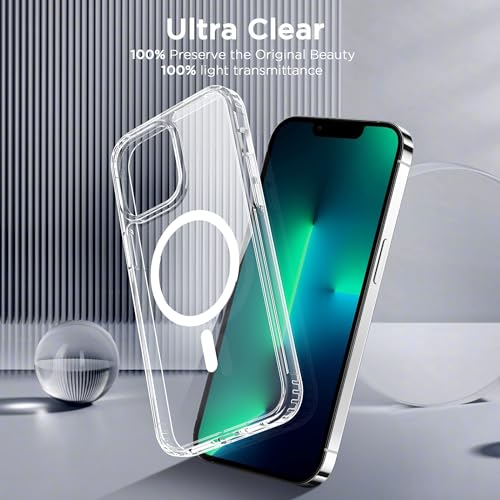 Image of CACOE Magnetic Case for iPhone 13 Pro Max 6.7 inch, Clear