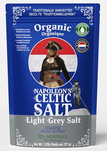 Natural Celtic Grey Sea Salt, Coarse Variety - 0.5 lb Resealable Bag
