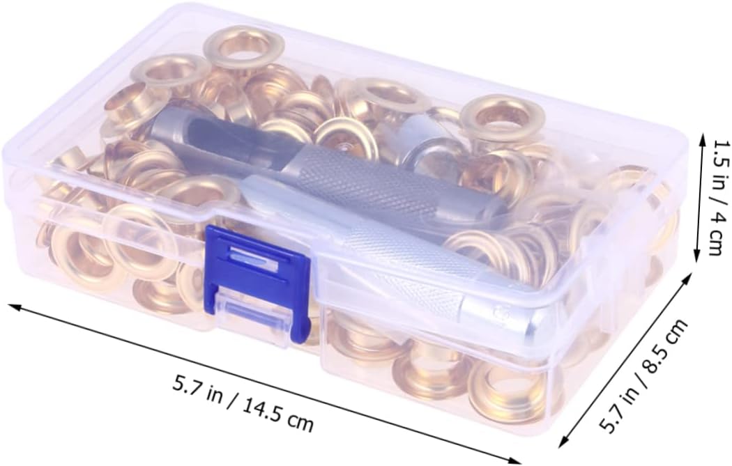 SHINEOFI 300sets Eyelet Button Punching Tool Set Grommet Kit Button Making Kit for Footwear DIY Projects