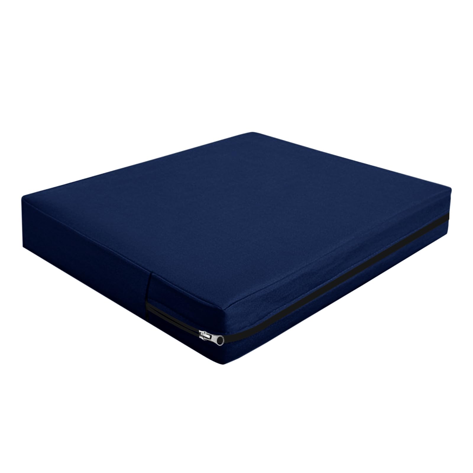 SYLC Outdoor Seat Cushion Covers with Zipped, Waterproof Rattan Furniture Cushion Covers, Sofa Upholstery Covers for Garden Patio Caravans Motorhome Bench (Navy blue,50×50×5cm) — image 1