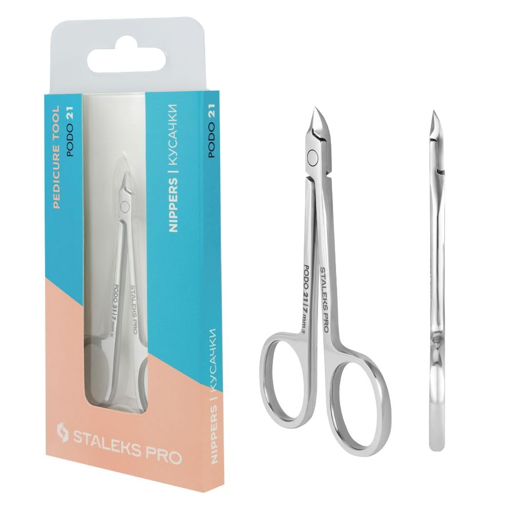 STALEKS PRO Alicates tipo tijera para uñas de los pies. Podo 21-7mm