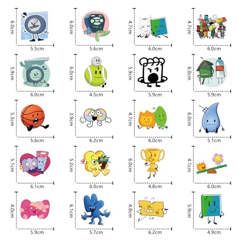 Calcomanías de Vinilo Impermeables BFDI Adhesivos Duraderos que No se Despegan del Termo 4