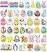 Easter Stickers for Kids - 400 Pcs Easter Basket Stuffers | Easters Gifts Decorations for Egg,Easters Crafts Activities Party Favors for Boys Girls Teens Adults