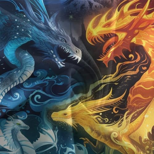 Housse de couette dragon 3D pour décorer la chambre des garçons et filles