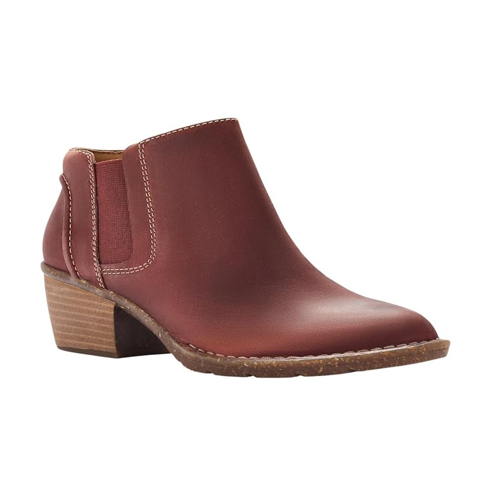 Clarks Womens Kastela Lo Boot Chestnut Leather 9 5 W