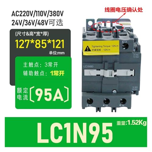 Contacteur CA 9A bobine 220V haute endurance pour circuits de commande