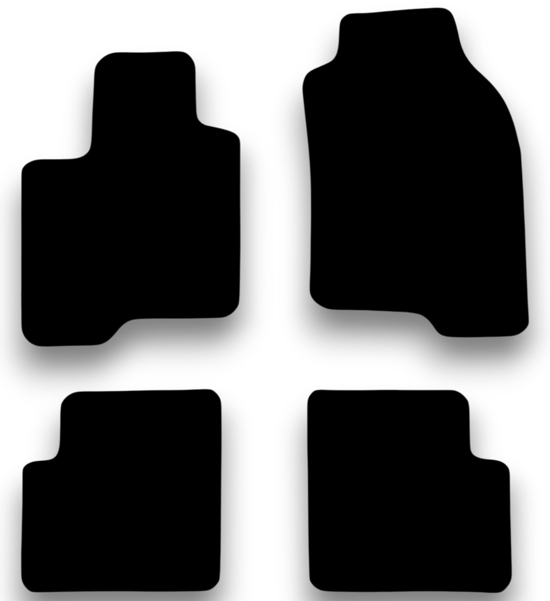 RDS TRUCK Tappetini Auto per fiat Panda III dal 2012 ad oggi. (NERO SENZA RICAMI)