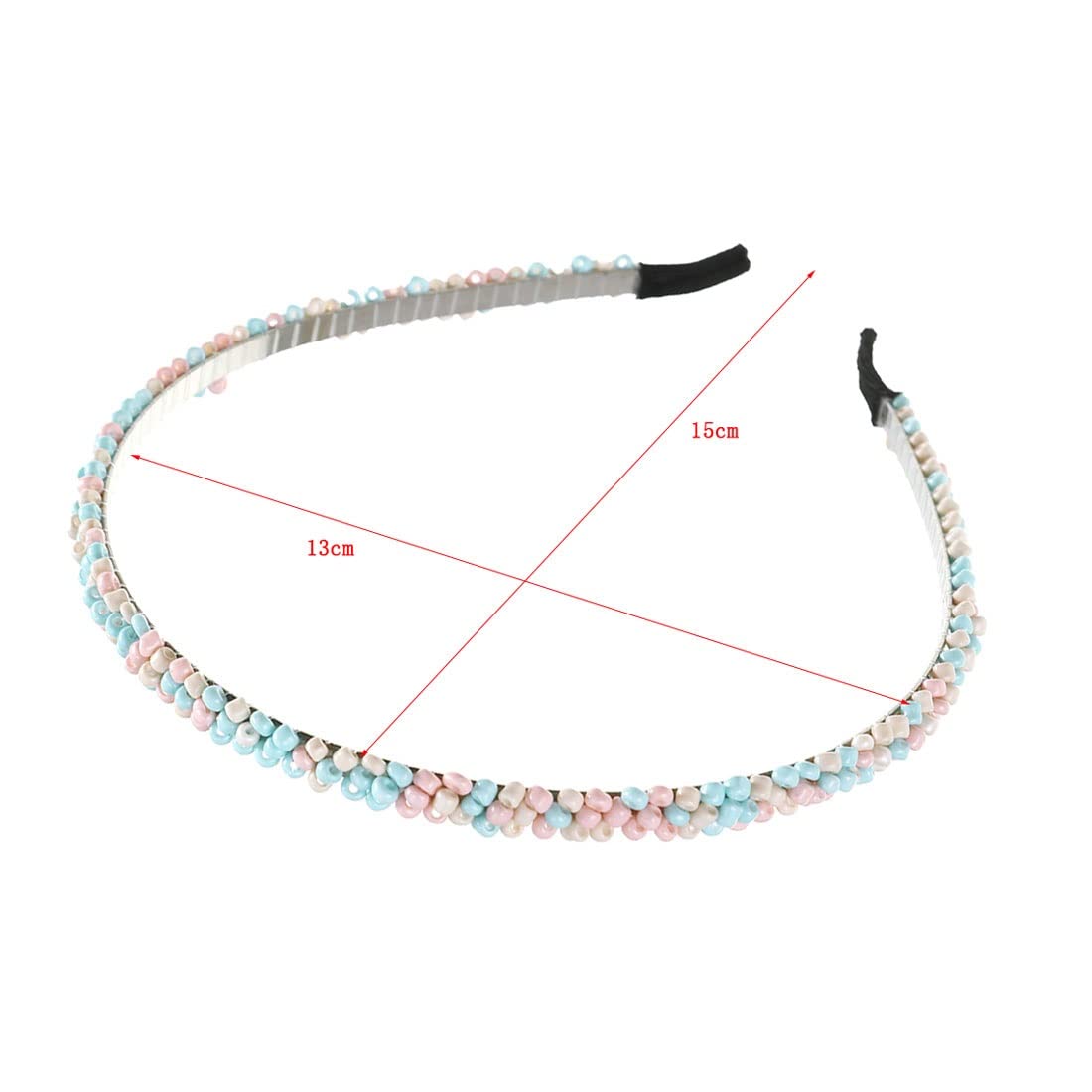 Handgemachtes Perlen-Strass-Haarband für Damen, glänzende Perlen, Stirnband, Braut-Haarband, Haarschmuck