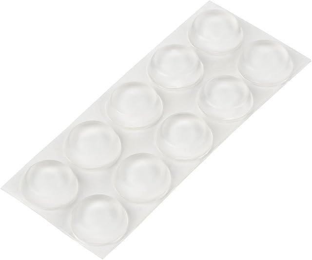 haggiy elastyczny odbojnik, przezroczysty, samoprzylepny, okrągły Ø 13 mm / grubość 4 mm (20 sztuk)