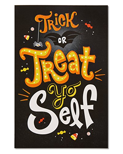 American Greetings Halloween Cards, Treat Yo Self (6-Count)