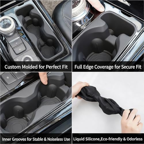 Portavasos para consola Ford Explorer 2020-2025 silicona miniatura 7