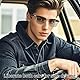 Xmenha Wireless Smart Sunglasses for Men Headphone Intelligente Audio Sonnenbrille für Herren Damen Brille mit Mikrofon Lautsprecher Polarisierten Brillengläsern Audiofunktion mit Open Ear Kopfhörer