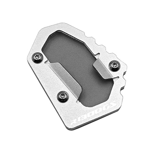 に適合するR 1300 GS ADV アドベンチャー GS1300 2023 2024用 オートバイ用キックスタンドフット サイドスタンド延長パッドサポートプレート(Silver 2)