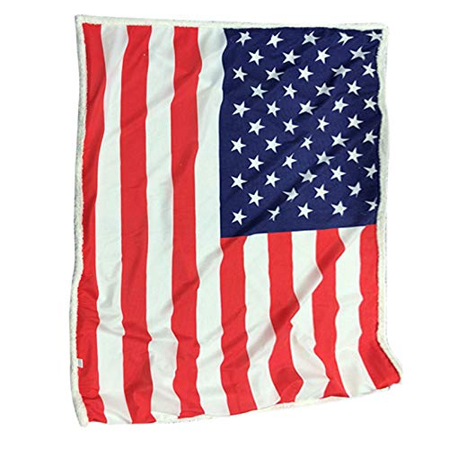 Crazyfly Manta de bandera americana, manta de impresión digital en 3D, acogedora cálida y cálida para niños adultos