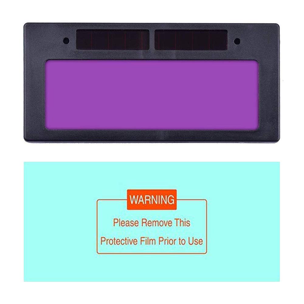 Solar automatic darkening welding filter, welding helmet, mask lens filter, 3/11 4"X 2", (1 solar filter + 1 protective lens)