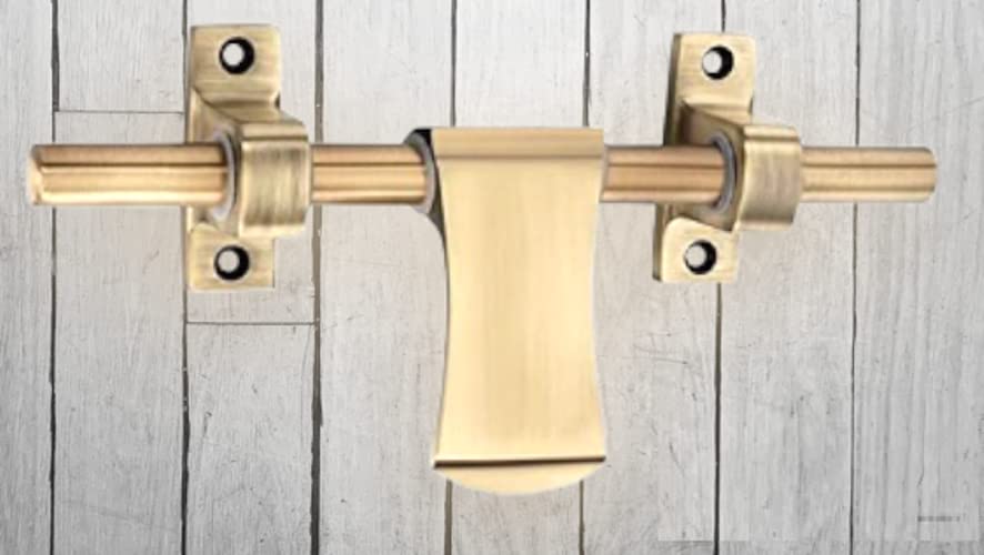 Image of Shaphhire Zinc Aldrop Latch 8 inch 12 MM | Single Door for Bathroom Doors | Ant.G Pack of 1