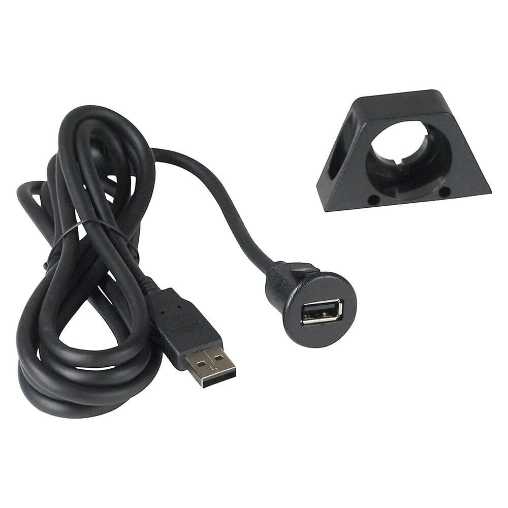 PAC 6ft USB Extension cable with dash mount bracket