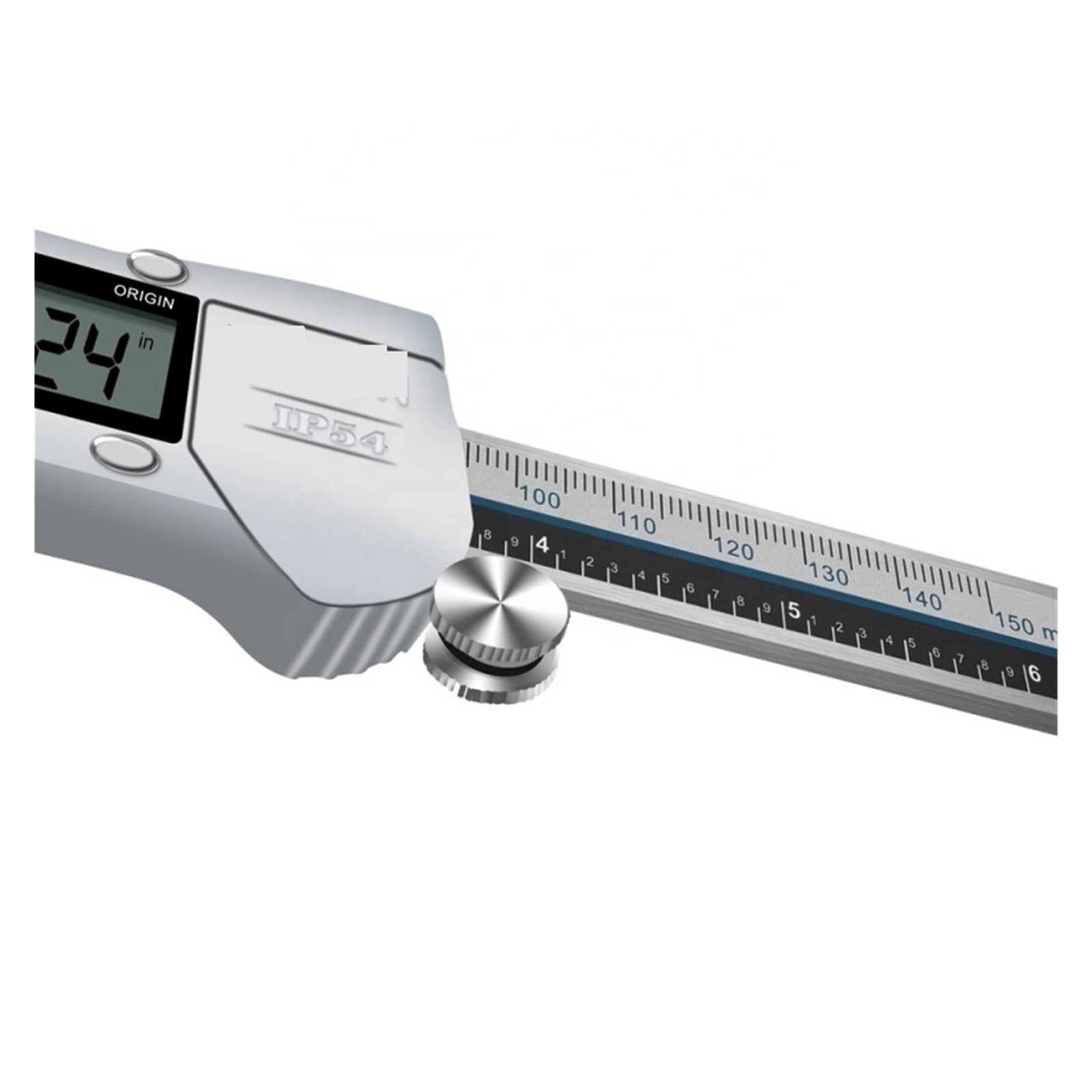 0-150mm 6 "elektroniczna suwmiarka cyfrowa ze stali nierdzewnej IP54 wodoodporne narzędzie pomiarowe z noniuszem metrycznym z ekranem LCD