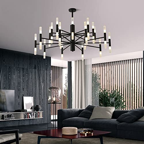 Modern Black Ceiling Chandeliers For Living Room Hall Ceiling Light Fixture Romantic Starry Gold Creative Ceiling Lamp Bedroom - 39 - View #6