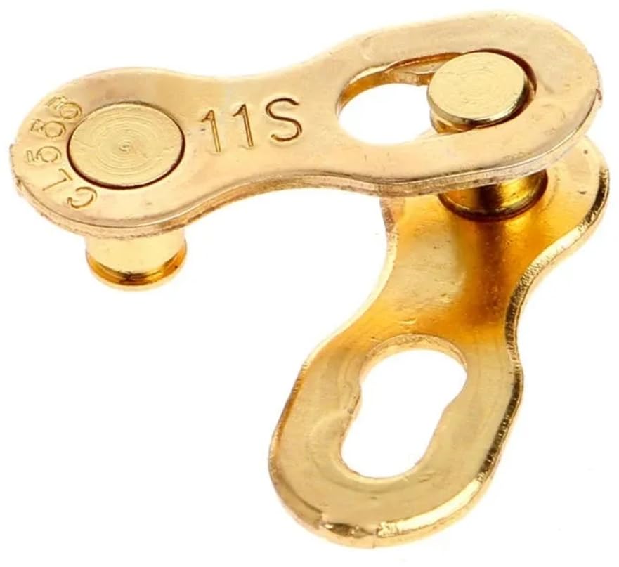 Reusable Bycicle Chain Master 11 Speed Connecting Link for Road Bikes │ Mountain Bikes │ Metal Bike Master Link│Durable Construction│High Quality Chain Link 5 Pack Gold
