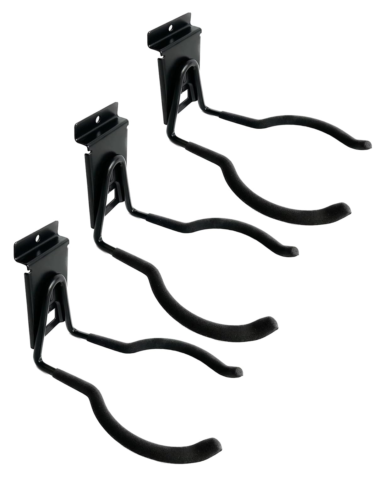 Organizador de herramientas eléctricas para pared de listones, ganchos de garaje para colgar herramientas de patio, estante antideslizante y soporte de recortadora, soporte versátil para
