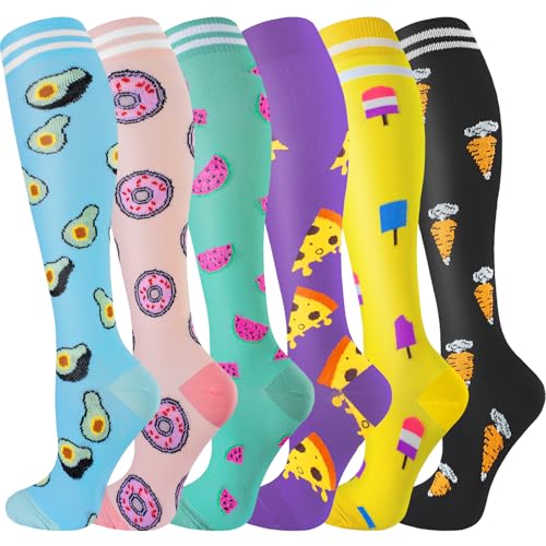 Image of bropite Compression Socks for Women &Men Circulation-Support Knee High Socks 20-30 mmhg-Best for Running,Medical,Nurse,Travel