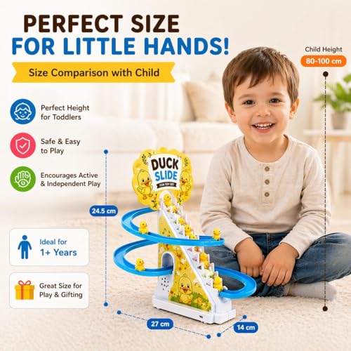 Image of Magicwand Learning Educational Blocks Bus for Toddlers with Push & Pull Function & Xylophone【3 Yrs & Up】【Pack of 1】【Multi-Colored】 (Duck Track Racer)