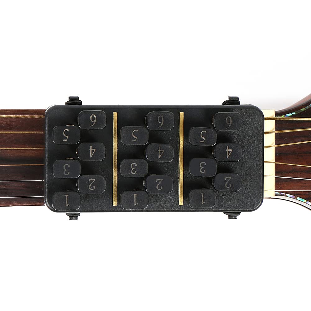Trener akordów gitarowych z 18 przyciskami, łatwy system uczenia się dla dorosłych i dzieci, pomoc w ćwiczeniu dla początkujących, narzędzie do nauki palców do gitary ludowej