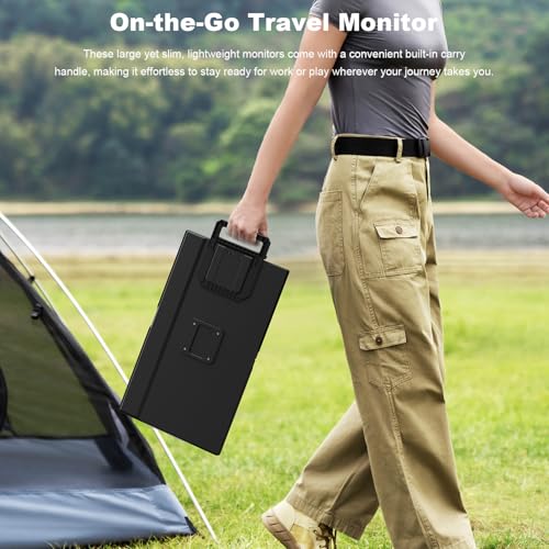 Image of Ygretyrjh 24 inch Large Portable Monitor & 14 Triple Laptop Screen Extender for Laptop
