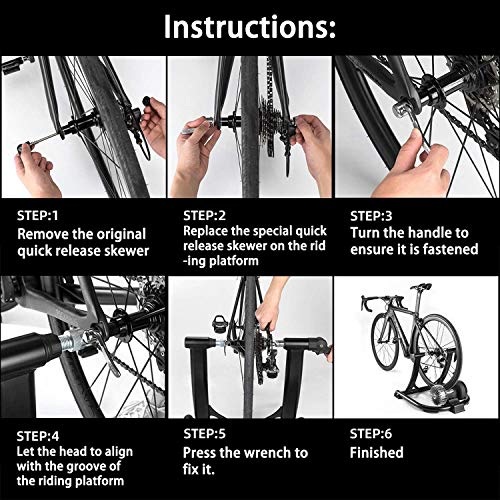 Quwei Quick Release Rear Wheel Skewer Bike Wheel Skewers For Trainer Bicycle Cycling Back Rear Wheel Tire #TOP6
