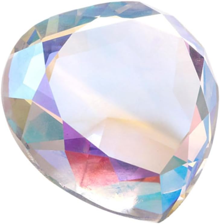 WOONEKY Decorative Heart-Shaped Crystal Diamond Nail Art Photo Prop for Girls Lightweight and Durable Hand Model Adorn for Stunning Photography and Nail Designs
