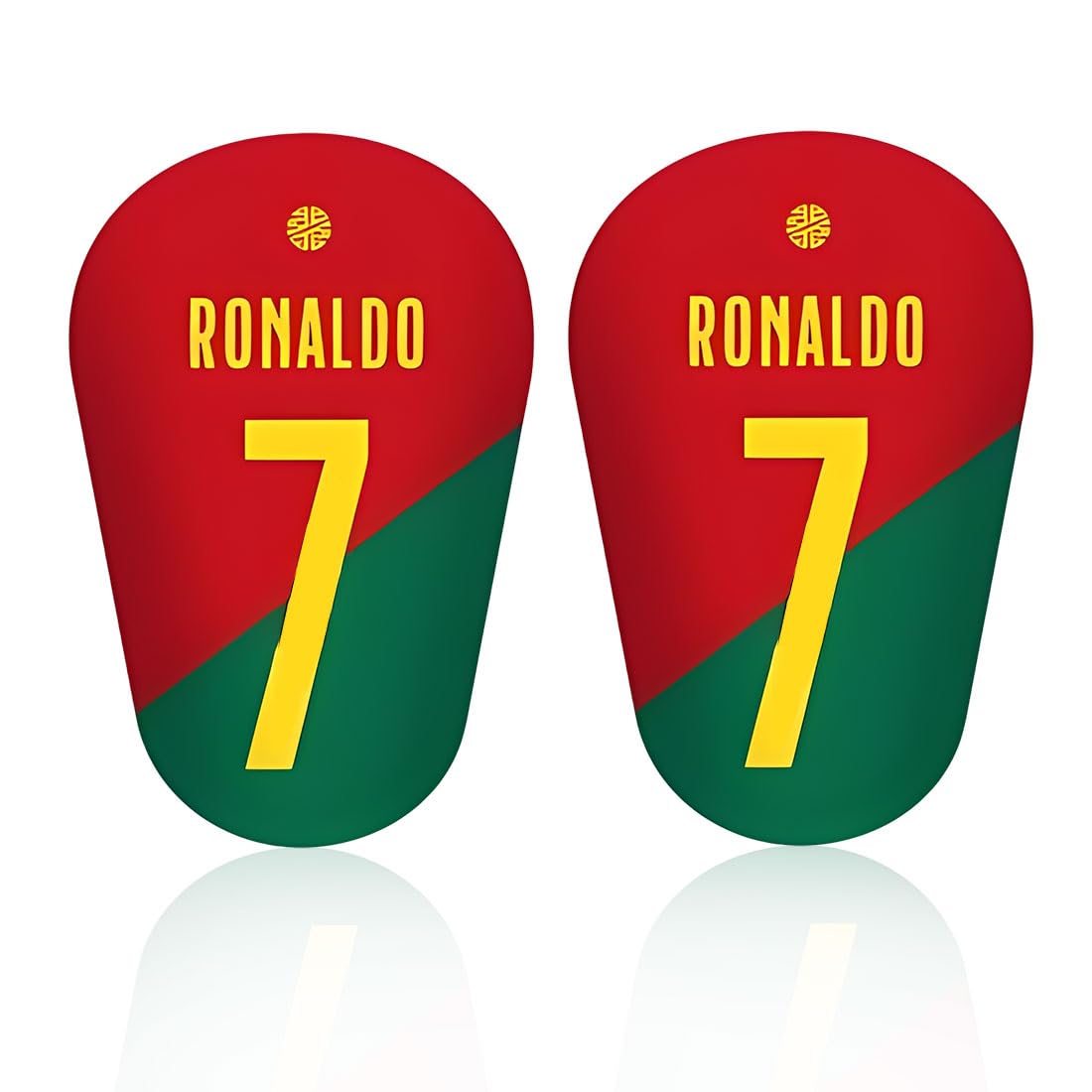 1 Parastinchi Calcio Bambino, Coppa del Mondo Mini Parastinchi ad Alta Resistenza, Ideale per Bambini, Ragazzi e Adulti, 8 cm, Rosso