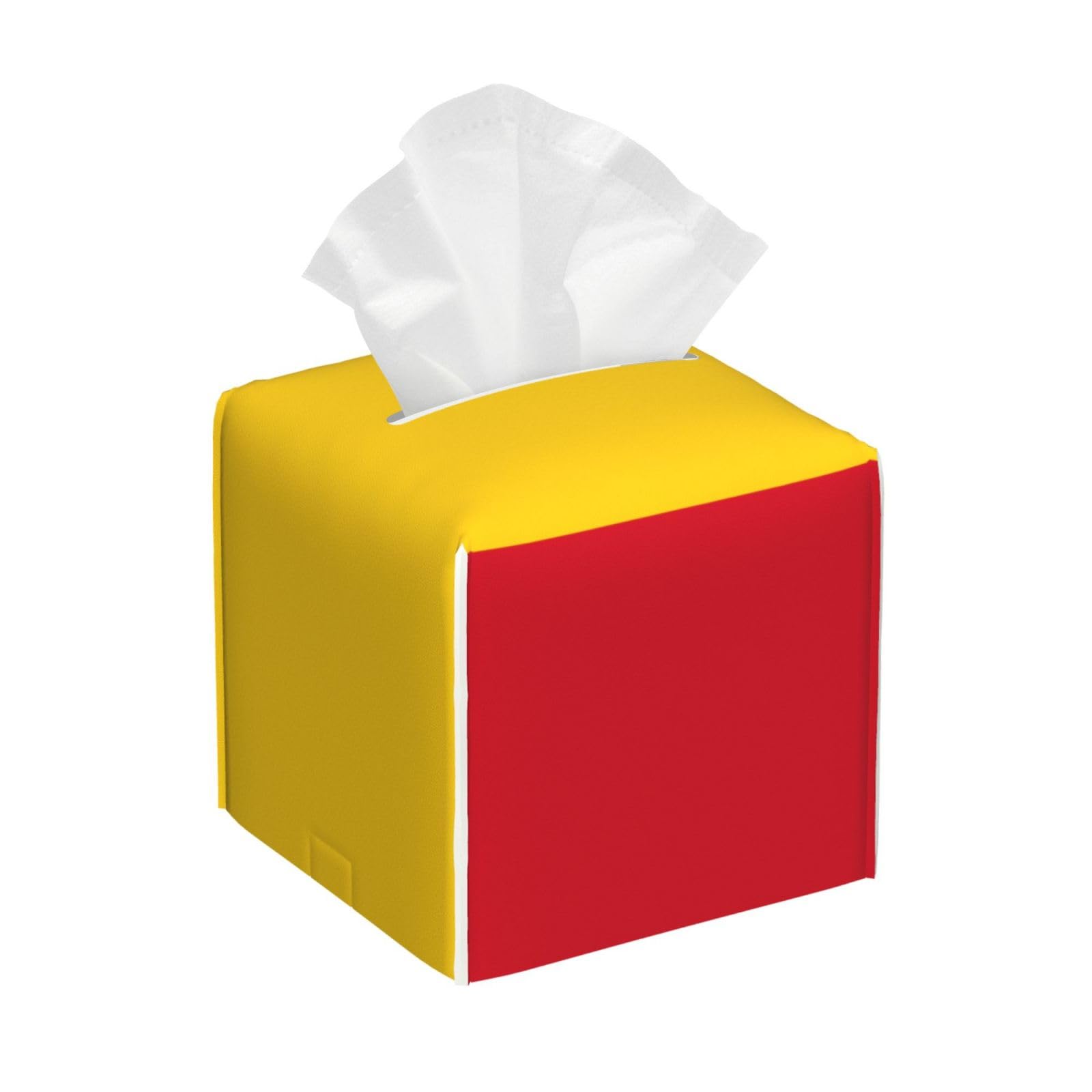 Flag of Romania Printed Tissue Box, Square Storage Box, Suitable for Kitchen, Office, Camping and car