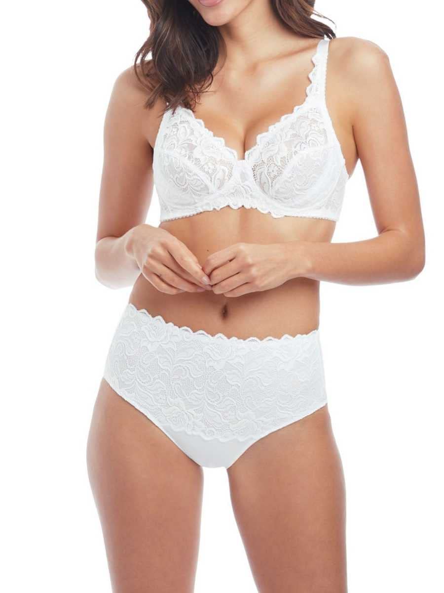 Wacoal - Soutien-Gorge Dentelle Stretch sans Armature Eglantine Blanc