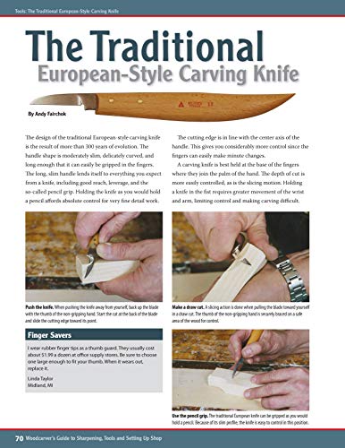 Woodcarver's Guide to Sharpening, Tools and Setting Up Shop: Expert Tips and Techniques (Fox Chapel Publishing) (Best of Woodcarving Illustrated) - Image 5