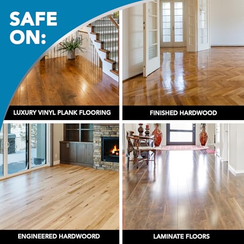 Image of Weiman Hardwood Floor Cleaner and Polish Restorer Combo - 2 Pack - High-Traffic Hardwood Floor, Natural Shine, Removes Scratches, Leaves Protective Layer