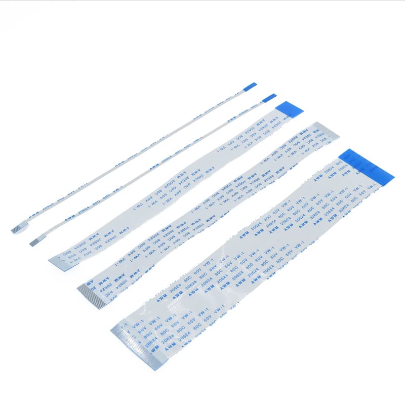 100PCS FPC FFC Ribbon Flexible Flat Cable 4/6/8/10/12/14/16/18/20-60 Pin Pitch 0.5MM A-Type Wire Length 5/10/15/20/25/30CM - (Color: 300MM, Type: Reverse Direction, Pins: 30P, Insert Type: 0.5MM)