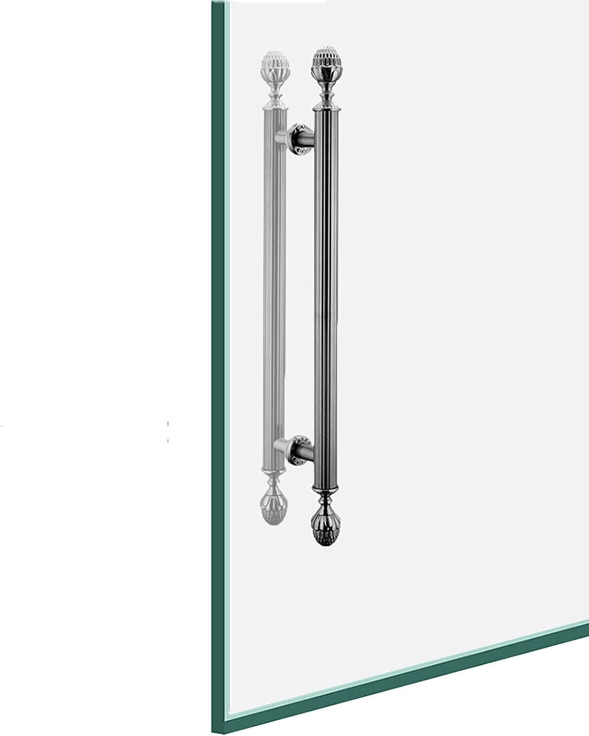 Maniglia per Porta del fienile, Grande Maniglia per Porta Interna del fienile per Camera da Letto, Cucina, Ingresso, Maniglia per Porta in Vetro Resistente con Kit ferramenta, Lung